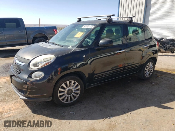 2014 FIAT 500L Easy with VIN ZFBCFABH7EZ020501, listed as a Copart auction lot 52253455 with 144,196 mi miles and Salvage Title. Bid and sale history available at carsss.com. Image 1.