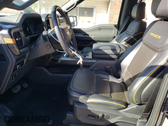 2023 Ford F-150 XL with VIN 1FTEW1E8XPFD11743, listed as a Copart auction lot 54319555 with 16,306 mi miles and Salvage Title. Bid and sale history available at carsss.com. Image 7.