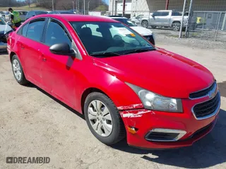 2015 Chevrolet Cruze LS with VIN 1G1PA5SH8F7140379, listed as a IAAI auction lot 41816936 with 169,717 mi miles. Bid and sale history available at carsss.com. Image 1.