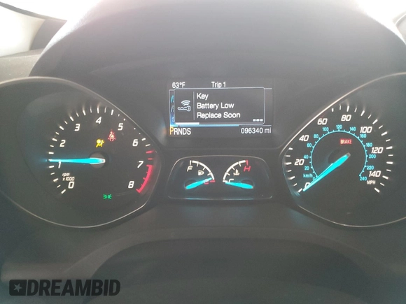 2016 Ford Escape Titanium with VIN 1FMCU9JX8GUA43002, listed as a Copart auction lot 52106635 with 96,340 mi miles and Clean Title. Bid and sale history available at carsss.com. Image 9.