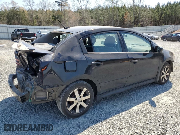 2012 Nissan Sentra SR with VIN 3N1AB6AP1CL631136, listed as a Copart auction lot 50888195 with 169,410 mi miles and Salvage Title. Bid and sale history available at DreamBid. Image 3.