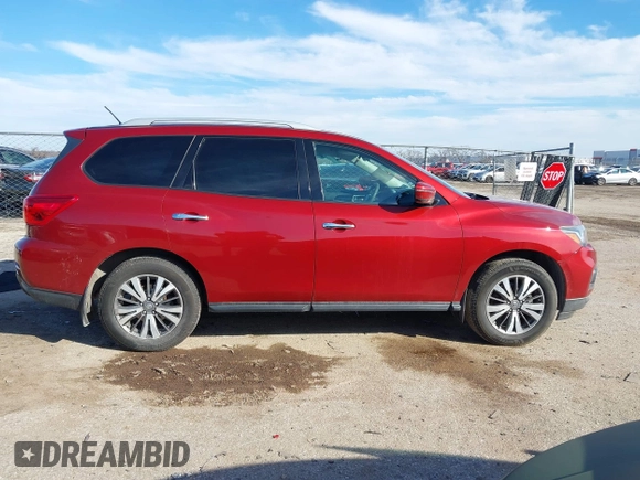 2017 Nissan Pathfinder SV with VIN 5N1DR2MMXHC650993, listed as a IAAI auction lot 41460677 with 176,033 mi miles. Bid and sale history available at carsss.com. Image 13.