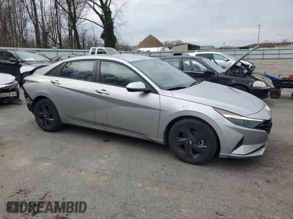 2022 Hyundai Elantra SEL with VIN 5NPLM4AG3NH078755, listed as a Copart auction lot 51120245 with 54,948 mi miles and Salvage Title. Bid and sale history available at DreamBid. Image 4.