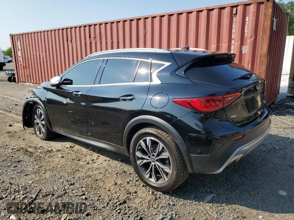 2018 Infiniti QX30 Premium with VIN SJKCH5CR2JA043955, listed as a Copart auction lot 63147374 with 100,194 mi miles and Salvage Title. Bid and sale history available at carsss.com. Image 2.
