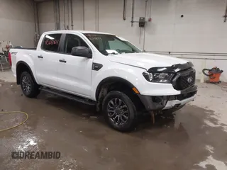 2021 Ford Ranger XL with VIN 1FTER4FH8MLD54112, listed as a IAAI auction lot 41568464 with 27,916 mi miles. Bid and sale history available at carsss.com. Image 1.
