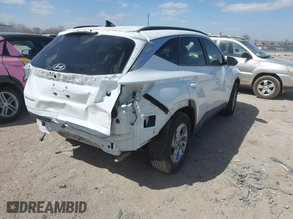 2022 Hyundai Tucson SEL with VIN 5NMJB3AE5NH003705, listed as a IAAI auction lot 41841086 with 36,568 mi miles. Bid and sale history available at carsss.com. Image 4.