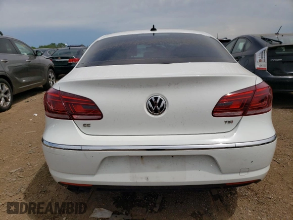 2016 Volkswagen CC Sport with VIN WVWBN7AN7GE501087, listed as a Copart auction lot 56011304 with 66,512 mi miles and Salvage Title. Bid and sale history available at carsss.com. Image 6.