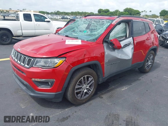 2019 Jeep Compass Latitude with VIN 3C4NJCBB8KT843811, listed as a IAAI auction lot 42442207 with 83,608 mi miles and . Bid and sale history available at DreamBid. Image 18.