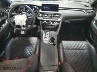 2022 Genesis G70 3.3T with VIN KMTG54TE7NU084124, listed as a Copart auction lot 50022085 with 22,338 mi miles and Salvage Title. Bid and sale history available at carsss.com. Image 8.