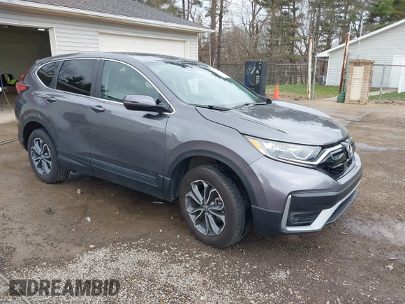 2022 Honda CR-V EX-L with VIN 7FARW2H89NE049187, listed as a IAAI auction lot 41910948 with 35,060 mi miles. Bid and sale history available at carsss.com. Image 1.