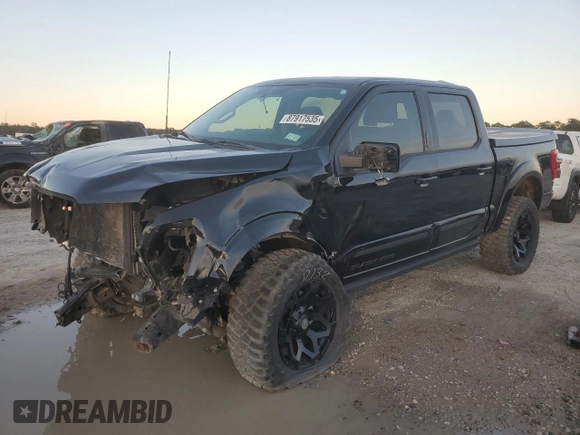 2021 Ford F-150 XL with VIN 1FTFW1E5XMFB70288, listed as a Copart auction lot 87917535 with 35,111 mi miles and Salvage Title. Bid and sale history available at carsss.com. Image 1.
