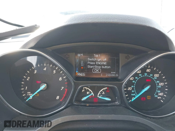 2014 Ford Escape Titanium with VIN 1FMCU0JX3EUB22005, listed as a IAAI auction lot 41610799 with 248,066 mi miles. Bid and sale history available at carsss.com. Image 7.