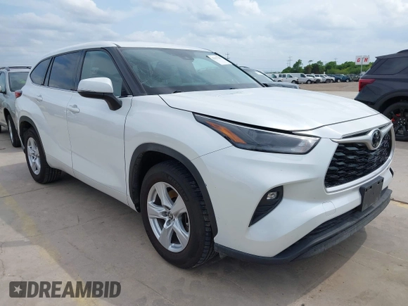 2022 Toyota Highlander LE with VIN 5TDZZRAH4NS090313, listed as a IAAI auction lot 42137543 with 81,954 mi miles and . Bid and sale history available at DreamBid. Image 1.