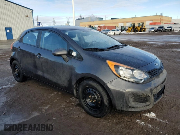 2015 Kia Rio LX with VIN KNADM5A34F6715913, listed as a Copart auction lot 46053935 with 113,123 mi miles and Clean Title. Bid and sale history available at carsss.com. Image 4.