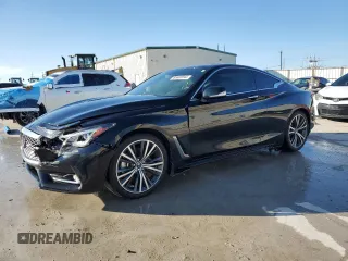 2022 Infiniti Q60 Luxe with VIN JN1EV7KKXNM600476, listed as a Copart auction lot 85603044 with 19,839 mi miles and Salvage Title. Bid and sale history available at carsss.com. Image 1.