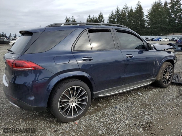 2021 Mercedes-Benz GLE with VIN 4JGFB4KB8MA378508, listed as a Copart auction lot 45896325 with 46,441 mi miles and Salvage Title. Bid and sale history available at carsss.com. Image 3.