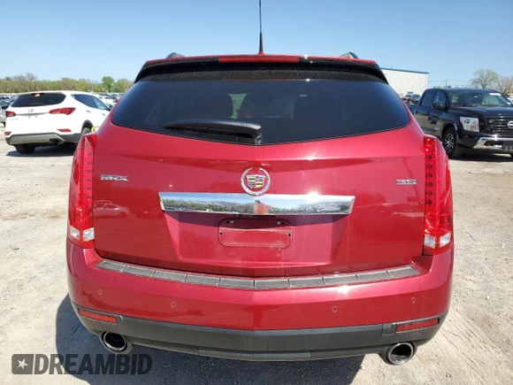 2013 Cadillac SRX Performance Collection with VIN 3GYFNDE36DS628613, listed as a Copart auction lot 52158015 with 93,382 mi miles and Salvage Title. Bid and sale history available at carsss.com. Image 6.