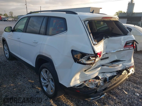 2021 Volkswagen Atlas SE z VIN 1V2WR2CA7MC595822, wystawiony jako IAAI lot #41957158 z przebiegiem 41 447 mil mil oraz . Historia ofert i sprzedaży dostępna na DreamBid. Obrazek 3.