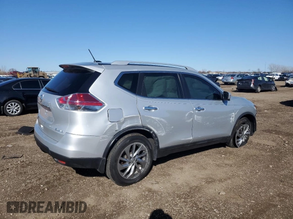 2015 Nissan Rogue SL with VIN 5N1AT2MV3FC865836, listed as a Copart auction lot 49091635 with 94,737 mi miles and Salvage Title. Bid and sale history available at carsss.com. Image 3.