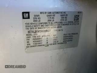 2010 GMC Terrain SLE-1 with VIN 2CTALBEW3A6399827, listed as a Copart auction lot 88027125 with 126,140 mi miles and Salvage Title. Bid and sale history available at DreamBid. Image 13.