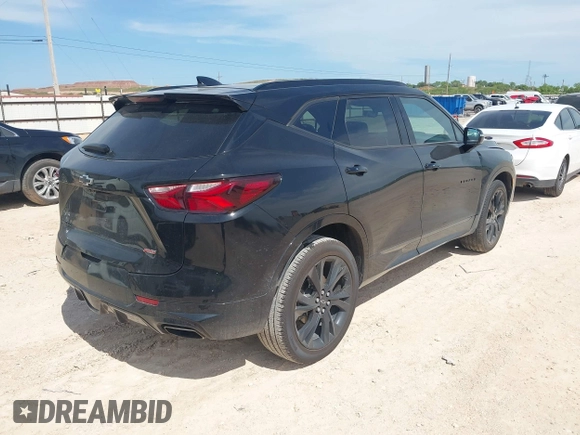 2020 Chevrolet Blazer RS z VIN 3GNKBERS5LS674539, wystawiony jako IAAI lot #42217748 z przebiegiem 71 658 mil mil oraz . Historia ofert i sprzedaży dostępna na DreamBid. Obrazek 4.