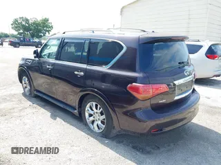 2011 Infiniti QX56 7-passenger with VIN JN8AZ2NF9B9502706, listed as a IAAI auction lot 42229196 with Not Provided miles and . Bid and sale history available at DreamBid. Image 3.