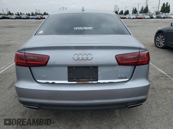 2017 Audi A6 Premium Plus with VIN WAUG8AFCXHN097380, listed as a Copart auction lot 52740875 with 44,613 mi miles and Salvage Title. Bid and sale history available at carsss.com. Image 6.