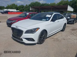 2018 Genesis G80 Sport with VIN KMHGN4JB5JU223891, listed as a IAAI auction lot 42559899 with 156,603 mi miles and . Bid and sale history available at DreamBid. Image 17.