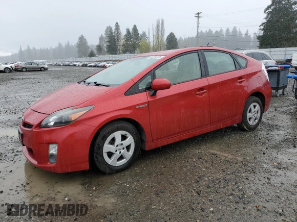 2010 Toyota Prius II with VIN JTDKN3DU6A0035457, listed as a Copart auction lot 52204705 with 97,827 mi miles and Salvage Title. Bid and sale history available at carsss.com. Image 1.