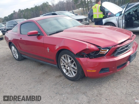 2012 Ford Mustang V6 Premium with VIN 1ZVBP8AM2C5226730, listed as a IAAI auction lot 41667723 with 85,278 mi miles. Bid and sale history available at carsss.com. Image 1.