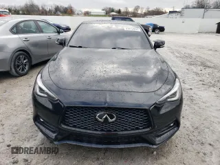 2022 Infiniti Q60 Red Sport 400 with VIN JN1FV7LL2NM681081, listed as a Copart auction lot 83412034 with 11,238 mi miles and Salvage title. Bid and sale history available at DreamBid. Image 5.