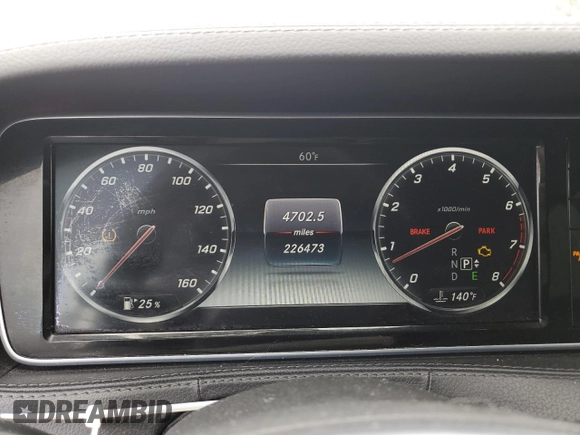 2015 Mercedes-Benz S 550 with VIN WDDUG8FB2FA148714, listed as a Copart auction lot 52670345 with 226,473 mi miles and Salvage Title. Bid and sale history available at DreamBid. Image 9.