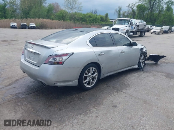 2014 Nissan Maxima S with VIN 1N4AA5AP3EC498006, listed as a IAAI auction lot 42114320 with 162,451 mi miles and . Bid and sale history available at DreamBid. Image 4.