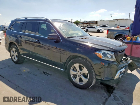2017 Mercedes-Benz GLS 450 with VIN 4JGDF6EE4HA875297, listed as a Copart auction lot 54124085 with 118,197 mi miles and Salvage Title. Bid and sale history available at DreamBid. Image 4.