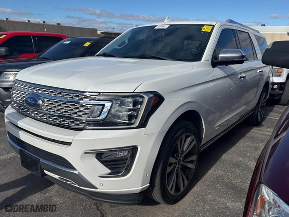 2020 Ford Expedition Max Platinum with VIN 1FMJK1MTXLEA51033, listed as a Copart auction lot 87427274 with 92,841 mi miles and Clean Title. Bid and sale history available at carsss.com. Image 2.