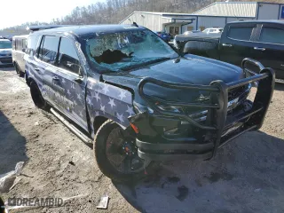 2023 Chevrolet Tahoe Commercial with VIN 1GNSKLED2PR224271, listed as a Copart auction lot 44223465 with 0 mi miles and Salvage Title. Bid and sale history available at carsss.com. Image 4.