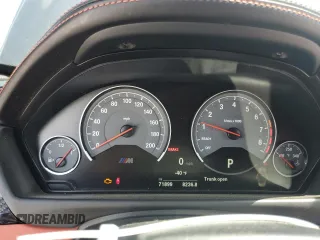 2018 BMW M4 with VIN WBS4Z9C50JED22222, listed as a Copart auction lot 57043595 with 71,899 mi miles and Salvage title. Bid and sale history available at DreamBid. Image 9.