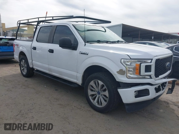 2018 Ford F-150 XL with VIN 1FTEW1EP5JKC55524, listed as a IAAI auction lot 41837730 with 113,058 mi miles. Bid and sale history available at carsss.com. Image 1.