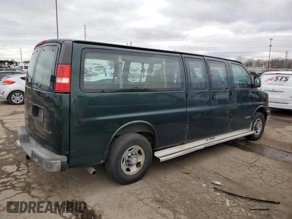2006 Chevrolet Express Passenger with VIN 1GAHG39U161249733, listed as a Copart auction lot 41875405 with 169,037 mi miles and Clean title. Bid and sale history available at DreamBid. Image 3.