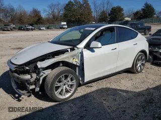 2022 Tesla Model Y Long Range z VIN 7SAYGDEE0NF339363, wystawiony jako Copart lot #44604015 z przebiegiem 48 002 mil mil oraz Szkody całkowita. Historia ofert i sprzedaży dostępna na DreamBid. Obrazek 1.