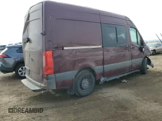 2020 Mercedes-Benz Sprinter Cargo with VIN W1Y70BGY2LT025308, listed as a Copart auction lot 77885824 with 64,196 mi miles and Salvage Title. Bid and sale history available at DreamBid. Image 3.