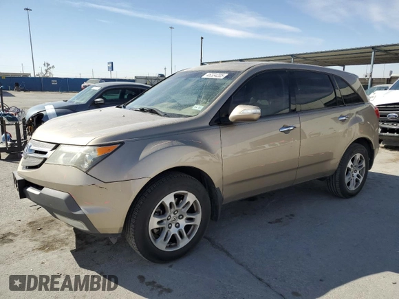 2007 Acura MDX Technology with VIN 2HNYD28327H507662, listed as a Copart auction lot 46334205 with 152,613 mi miles and Salvage Title. Bid and sale history available at DreamBid. Image 1.