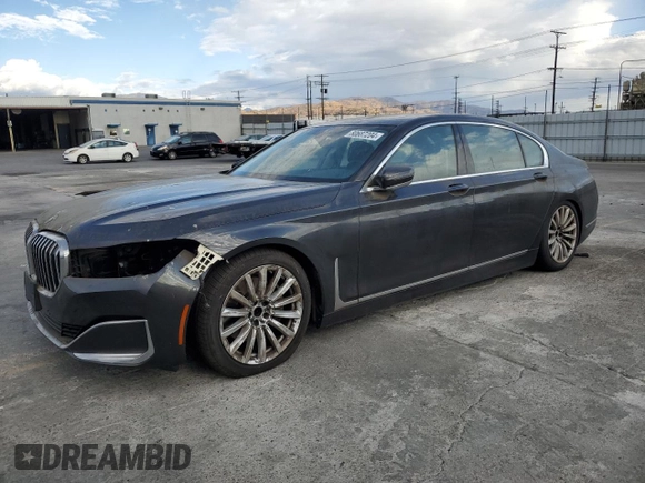 2022 BMW 7 Series 740i z VIN WBA7T2C02NCG97528, wystawiony jako Copart lot #80687204 z przebiegiem 28 387 mil mil oraz Szkoda całkowita • Salvage title. Historia ofert i sprzedaży dostępna na DreamBid. Obrazek 1.