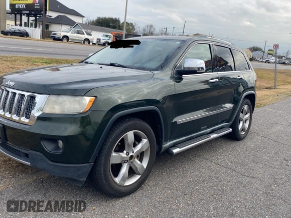 2011 Jeep Grand Cherokee Overland with VIN 1J4RS6GT1BC612496, listed as a Copart auction lot 44243295 with 170,850 mi miles and Clean Title. Bid and sale history available at DreamBid. Image 2.