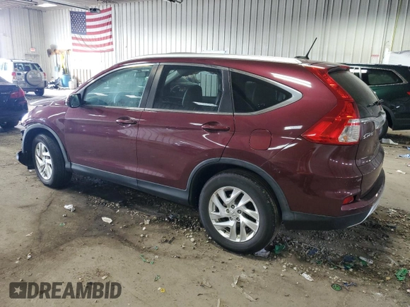 2015 Honda CR-V EX-L with VIN 5J6RM4H73FL089777, listed as a Copart auction lot 51011385 with 0 mi miles and Non Repairable. Bid and sale history available at carsss.com. Image 2.