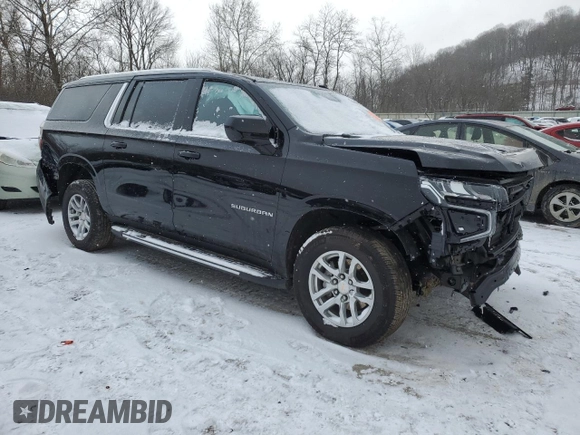 2024 Chevrolet Suburban LT z VIN 1GNSKCKD2RR249498, wystawiony jako Copart lot #46279295 z przebiegiem 18 566 mil mil oraz Czysty tytuł • Clean title. Historia ofert i sprzedaży dostępna na DreamBid. Obrazek 4.