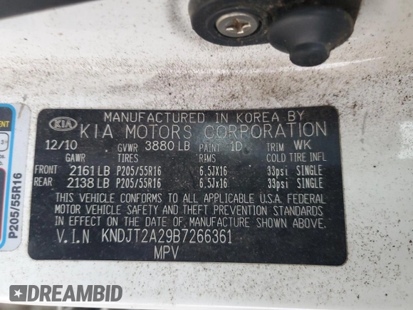 2011 Kia Soul + with VIN KNDJT2A29B7266361, listed as a Copart auction lot 45108965 with 115,328 mi miles and Salvage Title. Bid and sale history available at carsss.com. Image 15.