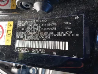 2015 Lexus NX 200t with VIN JTJBARBZ5F2017389, listed as a IAAI auction lot 41317357 with 183,399 mi miles. Bid and sale history available at carsss.com. Image 9.
