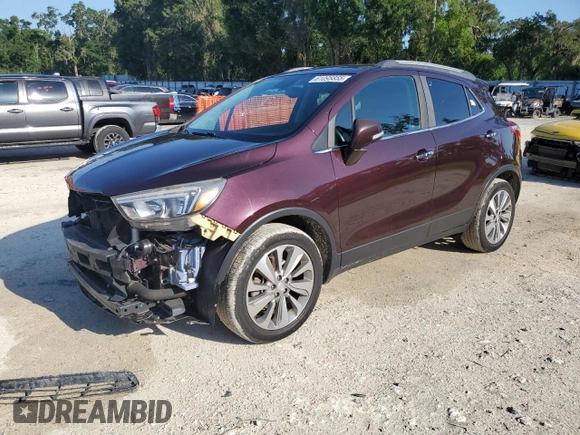 2017 Buick Encore Preferred z VIN KL4CJASB2HB098604, wystawiony jako Copart lot #61095855 z przebiegiem 108 692 mil mil oraz Szkoda całkowita • Salvage title. Historia ofert i sprzedaży dostępna na DreamBid. Obrazek 1.
