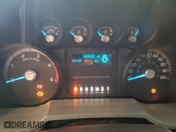 2015 Ford F-350 XL with VIN 1FT7W3BT2FEB84021, listed as a Copart auction lot 50118145 with 349,432 mi miles and Non Repairable. Bid and sale history available at DreamBid. Image 9.